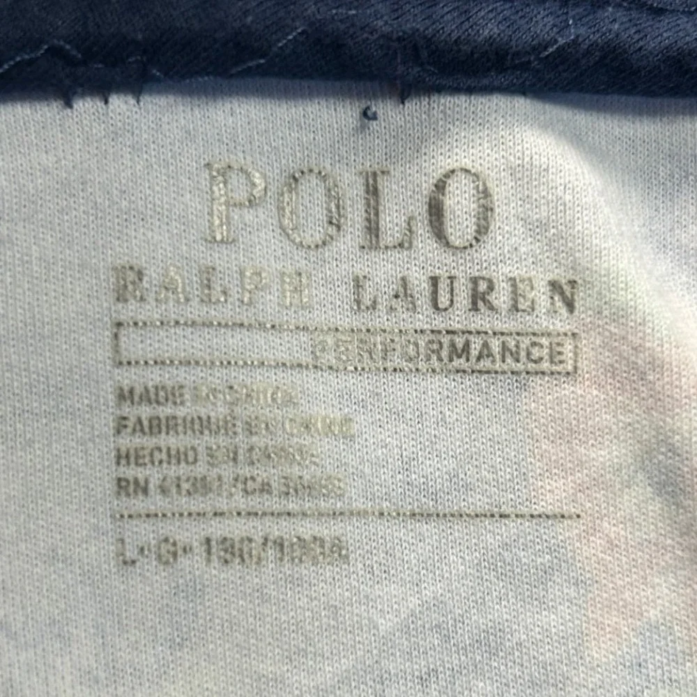 Polo Ralph Lauren Track Jacket Mens Large Navy Floral Full Zip Performance